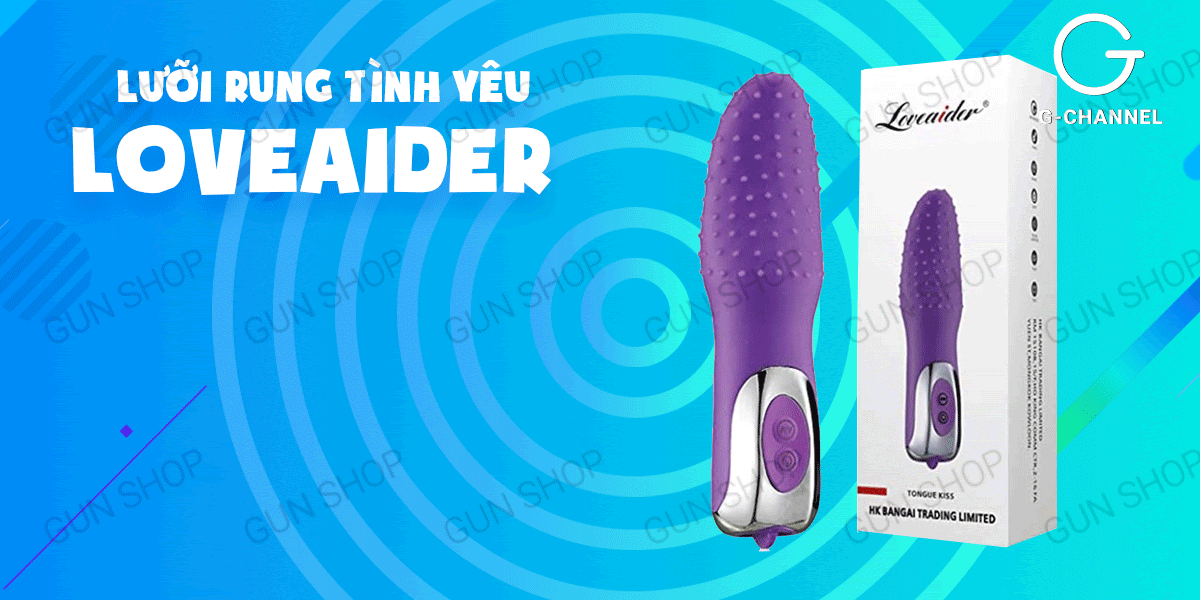 Lưỡi rung Loveaider đa chế độ pin massage kích thích cực đã