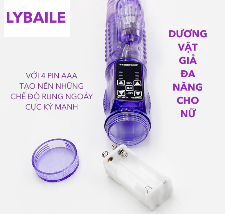 Lybaile dương vật giả rung ngoáy xoay bi giá mềm cực kích thích nữ