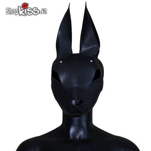 Độc đáo mặt nạ trùm đầu thỏ đen cosplay siêu kích thích