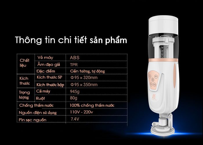 Máy bú cu cao cấp TeleScopic rung xoay thụt mạnh mẽ kích thích Máy bú cu cao cấp TeleScopic rung xoay thụt mạnh mẽ kích thích