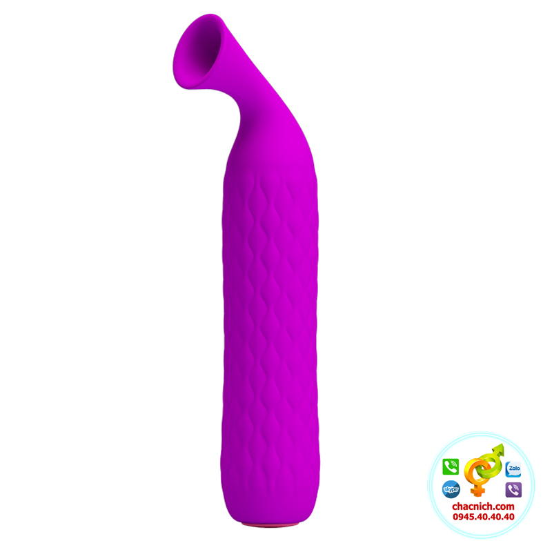 Máy rung bú hút Prettylove Quentin đa năng silicon cao cấp