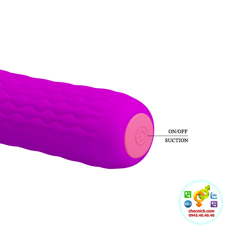 Máy rung bú hút Prettylove Quentin đa năng silicon cao cấp
