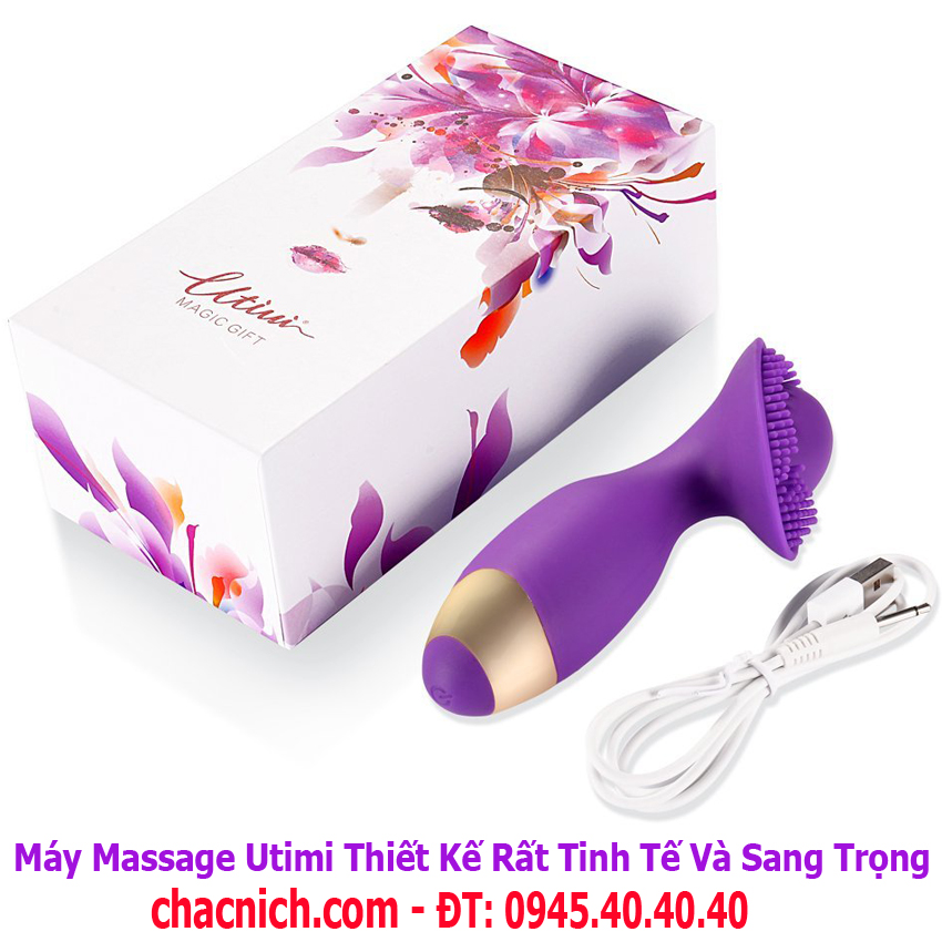 Máy massage đầu rung điểm G Utimi chất liệu silicone y tế Máy massage đầu rung điểm G Utimi chất liệu silicone y tế