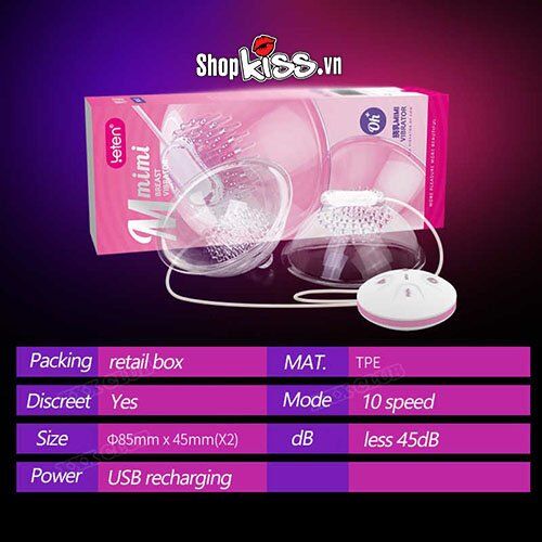 Dụng cụ mát xa ngực Mmimi Leten rung kích thích phát triển nhũ hoa