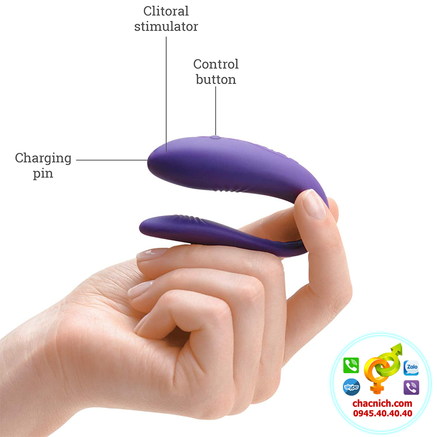 Máy rung kẹp We Vibe Unite cao cấp, kích thích cực mạnh, nhập Mỹ Máy rung kẹp We Vibe Unite cao cấp, kích thích cực mạnh, nhập Mỹ