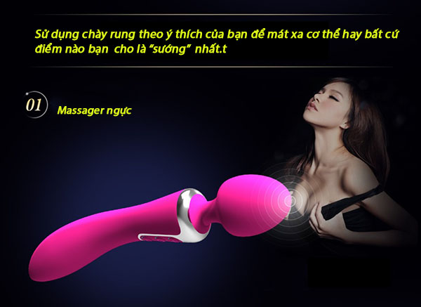 Máy rung Leten chày rung chống nước kích thích điểm G mạnh mẽ