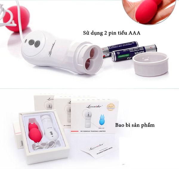 Máy rung âm vật Loveaider hình mèo đáng yêu chế độ rung đa dạng thỏa mãn tối đa Máy rung âm vật Loveaider hình mèo đáng yêu chế độ rung đa dạng thỏa mãn tối đa