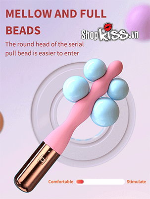 Máy rung hậu môn dạng chuỗi Bead Elementary rung 10 chế độ sạc USB