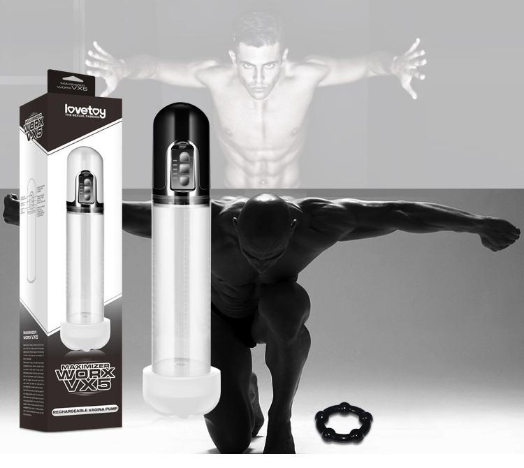 Máy tập dương vật Lovetoy Maximizer Worx VX5 điều khiển LCD hút chân không tăng kích thước hiệu quả