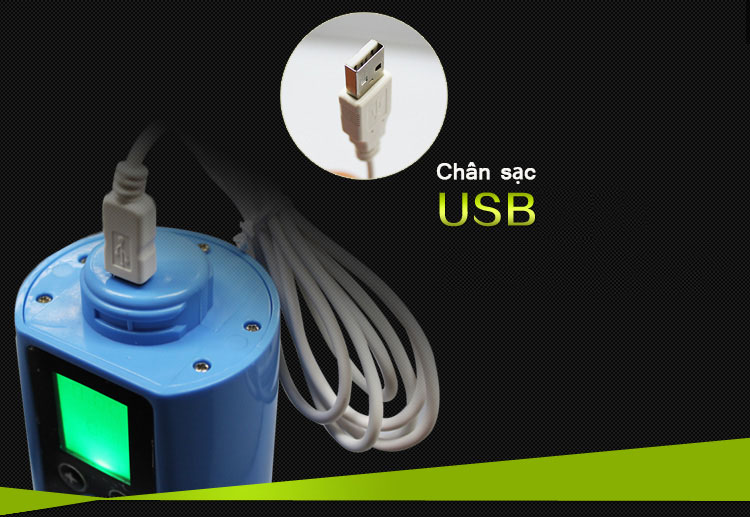 Máy tập dv tự động màn hình LCD sạc USB tăng kích thước hiệu quả