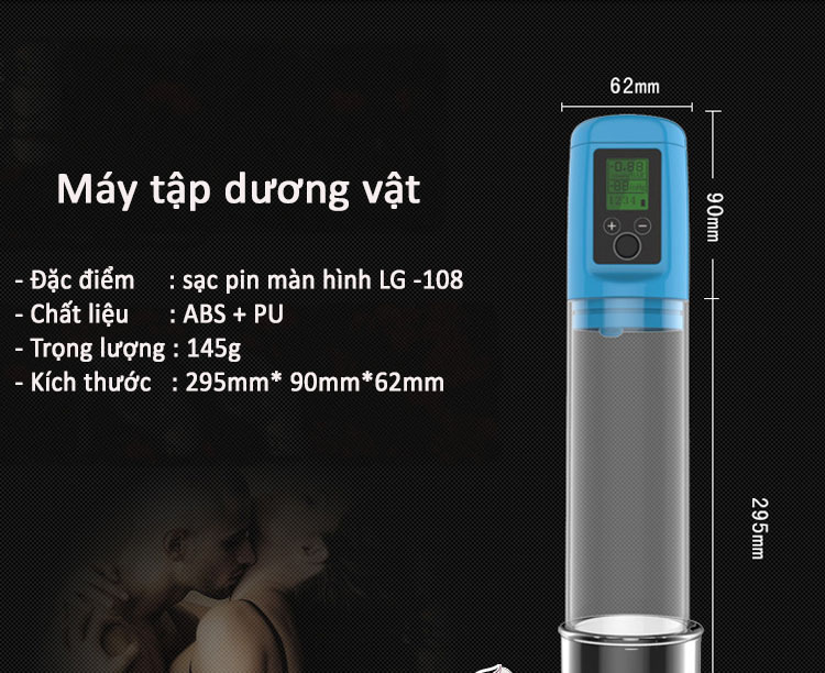 Máy tập dv tự động màn hình LCD sạc USB tăng kích thước hiệu quả