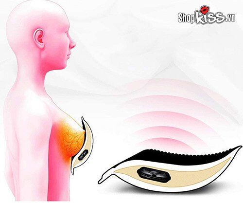Áo ngực mát xa cao cấp rung đa chế độ tăng vòng 1 tự nhiên