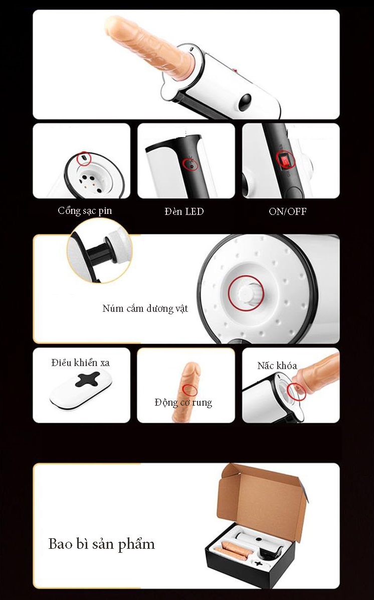 Máy làm tình tự động phụ nữ điều khiển xa an toàn chất lượng