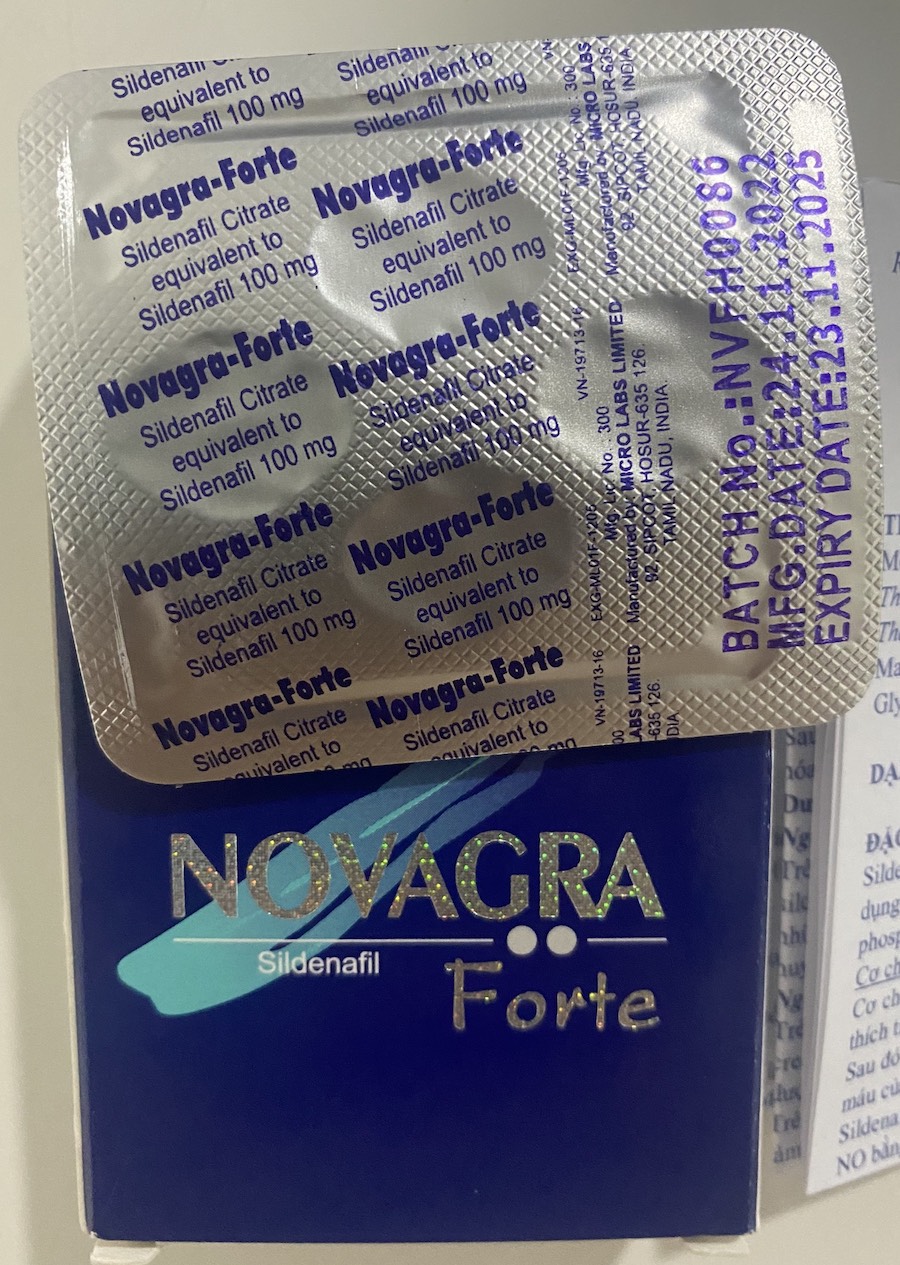 Novagra Forte 100mg cương dương chống xuất tinh sớm tăng sinh lý nam