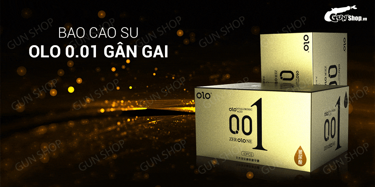 Bao cao su OLO 0.01 gân gai siêu mỏng kéo dài quan hệ 10 cái