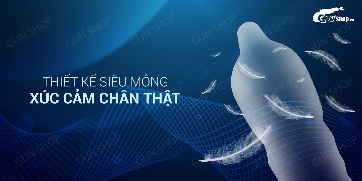 Bao cao su OLO 0.01 siêu mỏng nhiều gel bôi trơn Hộp 10 cái tốt