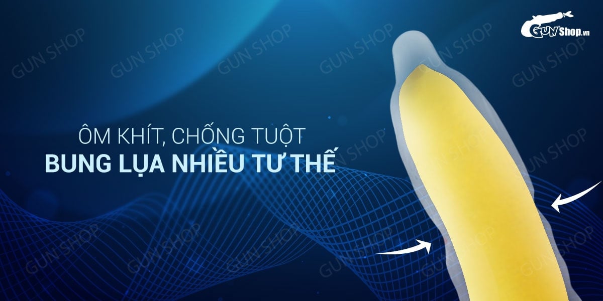 Bao cao su OLO 0.01 siêu mỏng nhiều gel bôi trơn Hộp 10 cái tốt