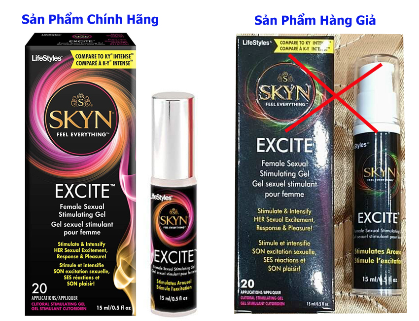 Gel Tăng Khoái Cảm Phụ Nữ Lifestyles Excite 15ml Mạnh Mẽ