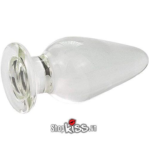 Phích cắm hậu môn thủy tinh trong suốt cao cấp Đồ chơi Gay giá rẻ