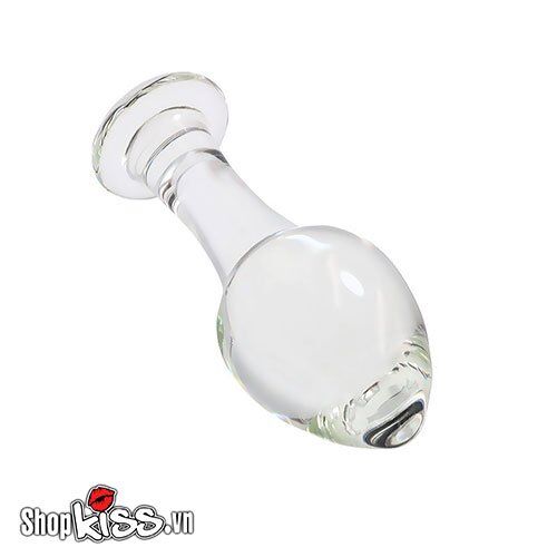 Phích cắm hậu môn thủy tinh trong suốt kích thích cực mạnh