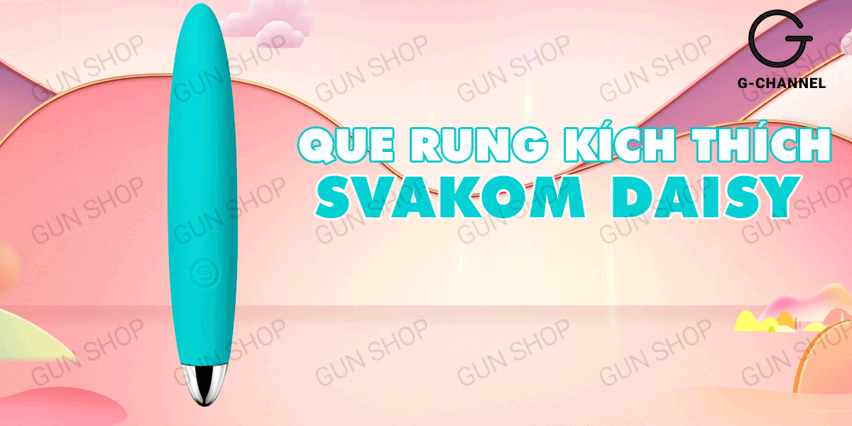 Que rung Svakom Daisy nhỏ gọn sạc điện, rung cực mạnh, an toàn Que rung Svakom Daisy nhỏ gọn sạc điện, rung cực mạnh, an toàn