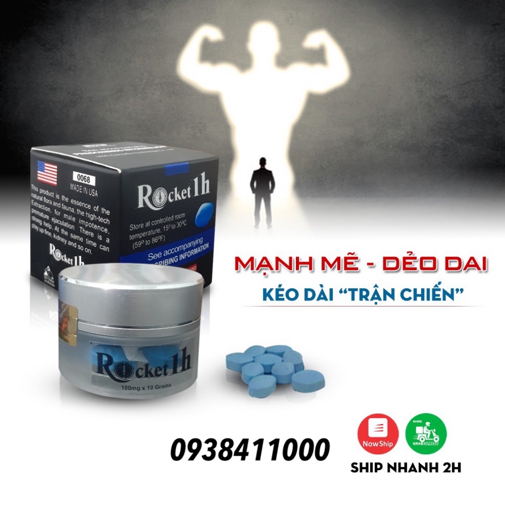 Rocket 1h Mỹ chính hãng viên uống cường dương an toàn tăng bản lĩnh nam Rocket 1h Mỹ chính hãng viên uống cường dương an toàn tăng bản lĩnh nam