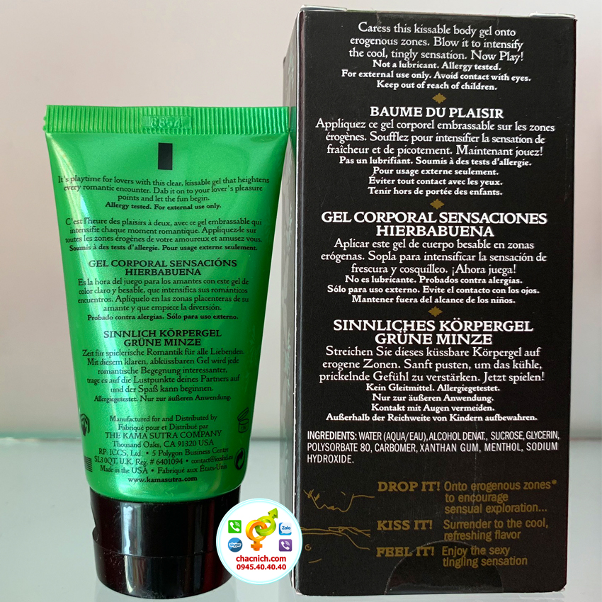 Gel bôi Kamasutra Pleasure Balm kích thích đa điểm G tăng khoái cảm Nam Nữ