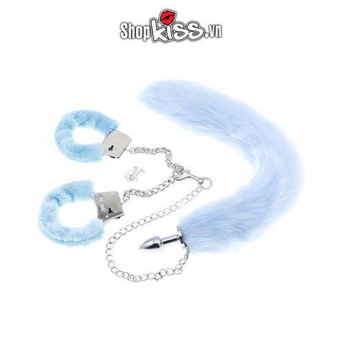 Set đồ chơi bạo dâm còng tay đuôi chồn kèm xích hàng mới giá tốt