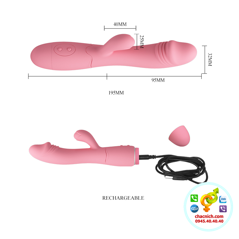 Sex toy Prettylove Snappy 30 chế độ rung điểm G kích thích mạnh mẽ