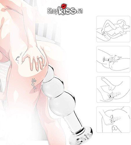 Dụng cụ kích thích hậu môn thủy tinh cao cấp HM78G cho Gay