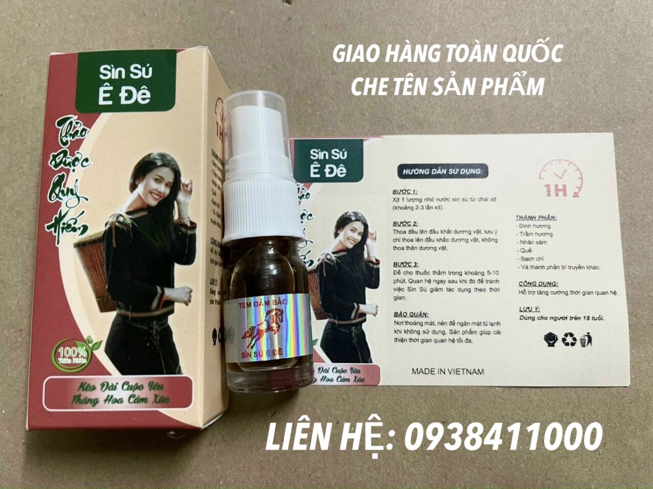 Sìn sú sịt Ê Đê chính hãng cao cấp chống xuất tinh sớm an toàn Sìn sú sịt Ê Đê chính hãng cao cấp chống xuất tinh sớm an toàn