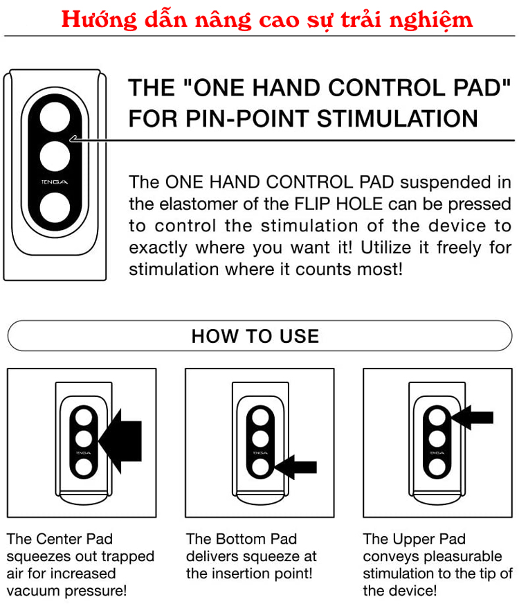 Tenga Flip Hole Red Black 3D Nhật Bản chất liệu silicone cao cấp