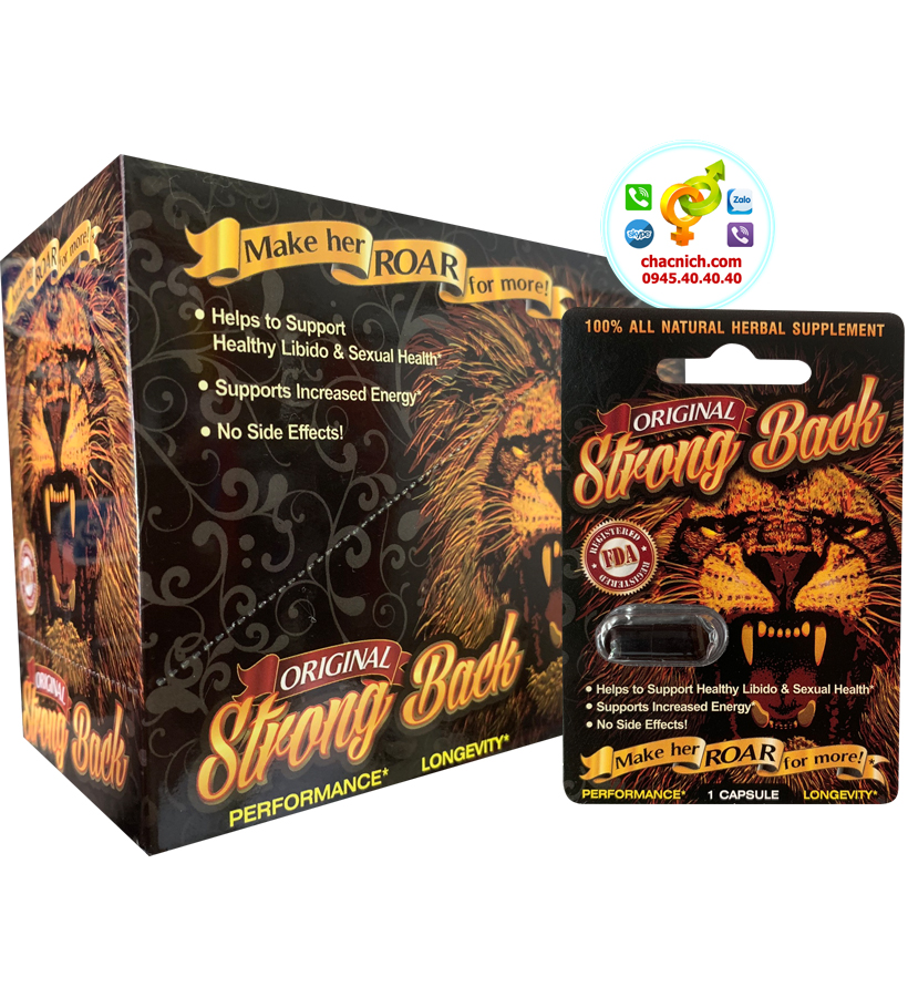 Viên uống thảo dược Strong Back tăng cường sinh lý nam giới Mỹ Viên uống thảo dược Strong Back tăng cường sinh lý nam giới Mỹ
