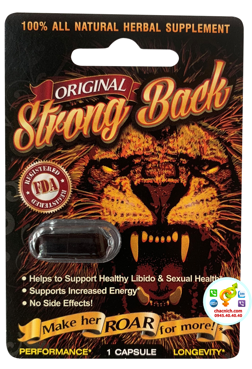 Viên uống thảo dược Strong Back tăng cường sinh lý nam giới Mỹ Viên uống thảo dược Strong Back tăng cường sinh lý nam giới Mỹ