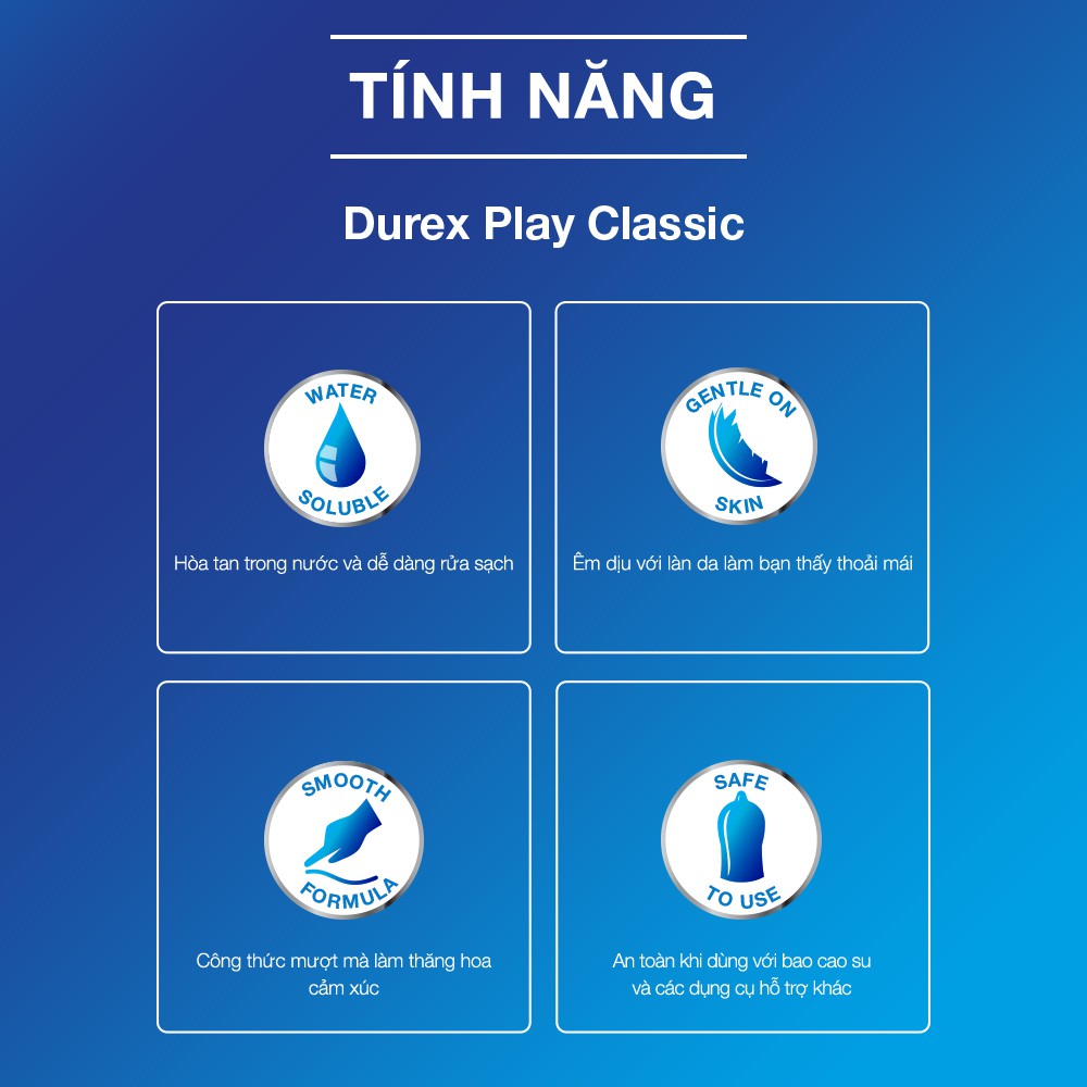 Gel bôi trơn Durex Play Classic 50ml an toàn tăng khoái cảm