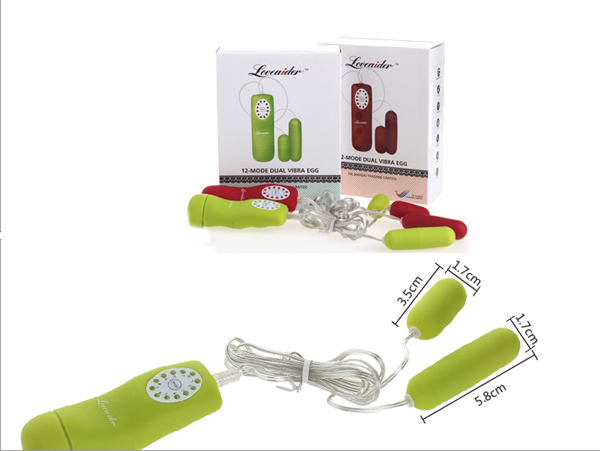 Trứng rung 2 đầu Loveaider cực khoái đa chế độ rung kích thích Trứng rung 2 đầu Loveaider cực khoái đa chế độ rung kích thích