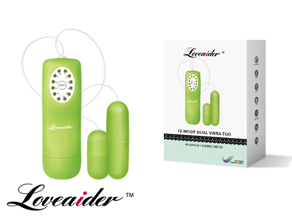 Trứng rung 2 đầu Loveaider cực khoái đa chế độ rung kích thích Trứng rung 2 đầu Loveaider cực khoái đa chế độ rung kích thích