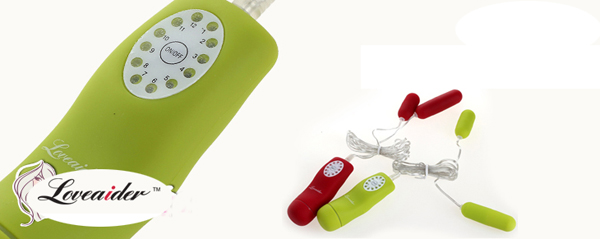 Trứng rung 2 đầu Loveaider cực khoái đa chế độ rung kích thích Trứng rung 2 đầu Loveaider cực khoái đa chế độ rung kích thích