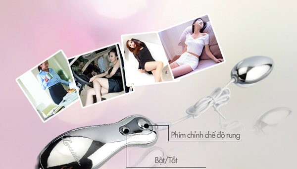 Trứng rung LoveAider giá rẻ mạ crom mát xa điểm G kích thích cực khoái