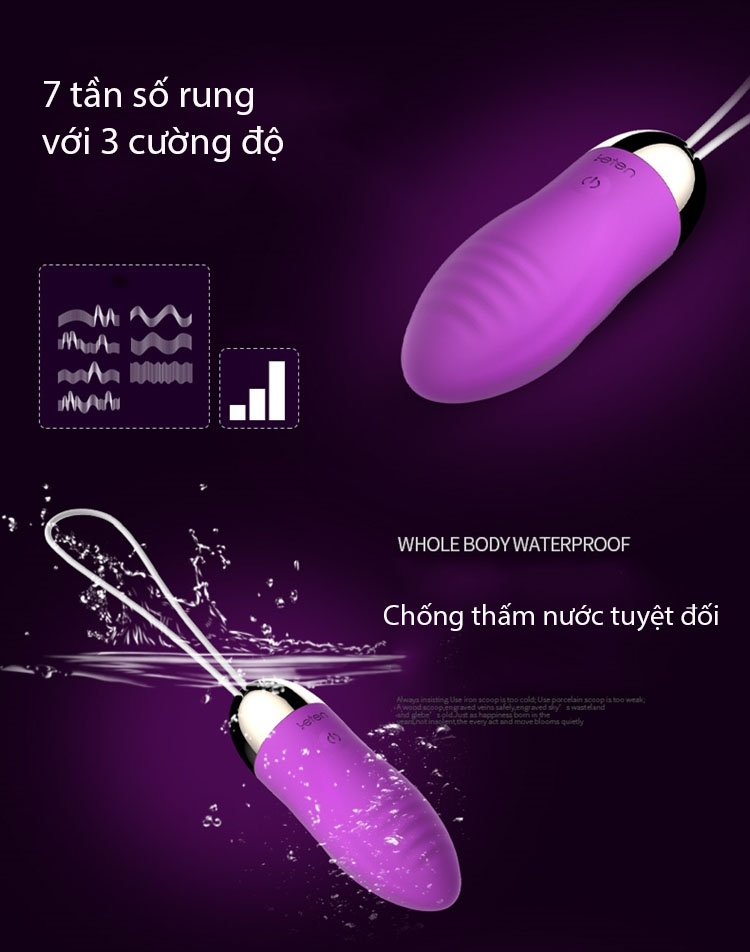 Trứng rung không dây Leten điều khiển từ xa sạc USB cực đã