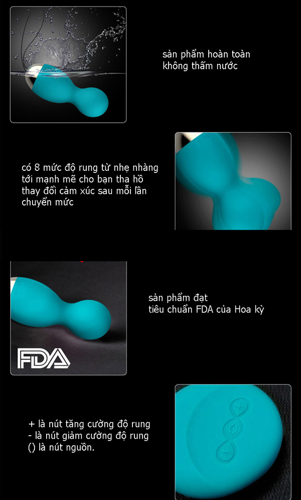 Trứng rung Lelo kích thích âm đạo cao cấp, đánh thức cảm xúc nữ