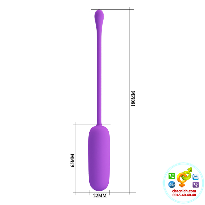 Trứng rung mini không dây 12 chế độ Pretty Love Joyce cao cấp silicone
