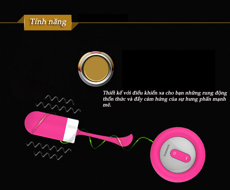 Trứng rung điểm G Sinmis Fairy 5 chế độ cực đã điều khiển từ xa