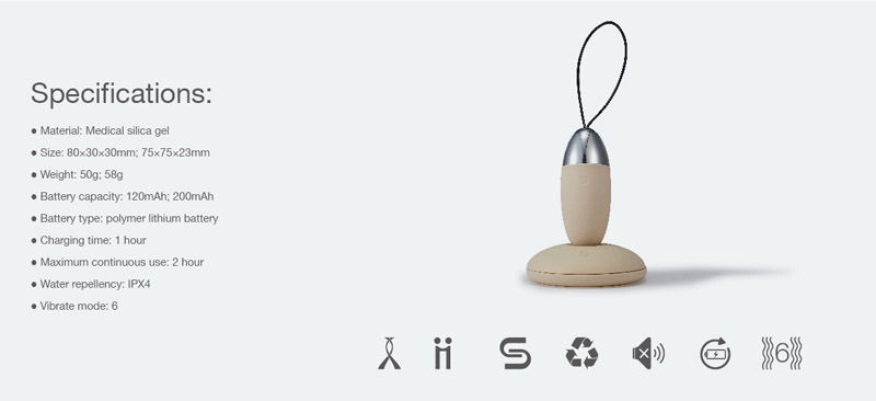 Trứng rung Svakom Luna Selene cao cấp tiện lợi 6 chế độ rung sướng