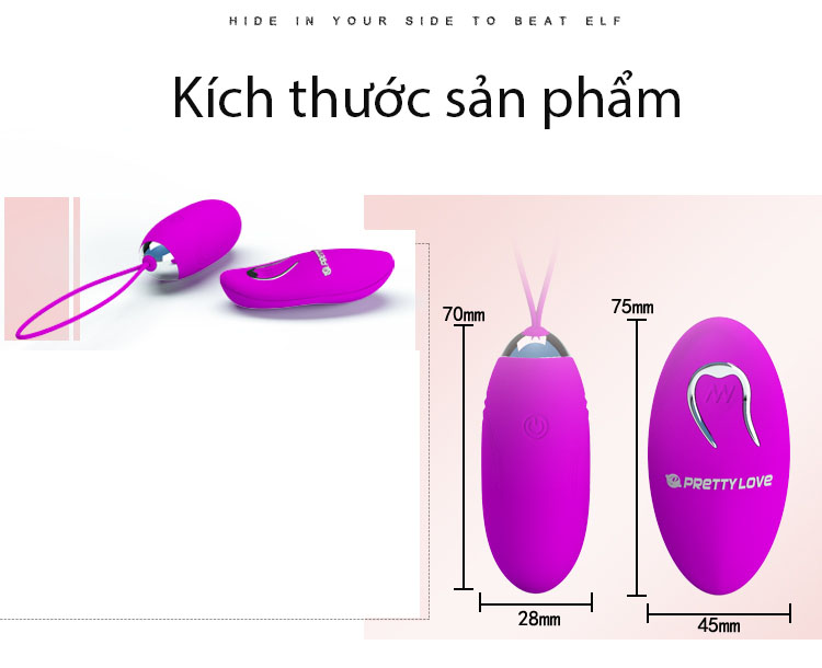 Trứng rung tình yêu đa chế độ kích thích điểm G cực mạnh, dễ dùng Trứng rung tình yêu đa chế độ kích thích điểm G cực mạnh, dễ dùng