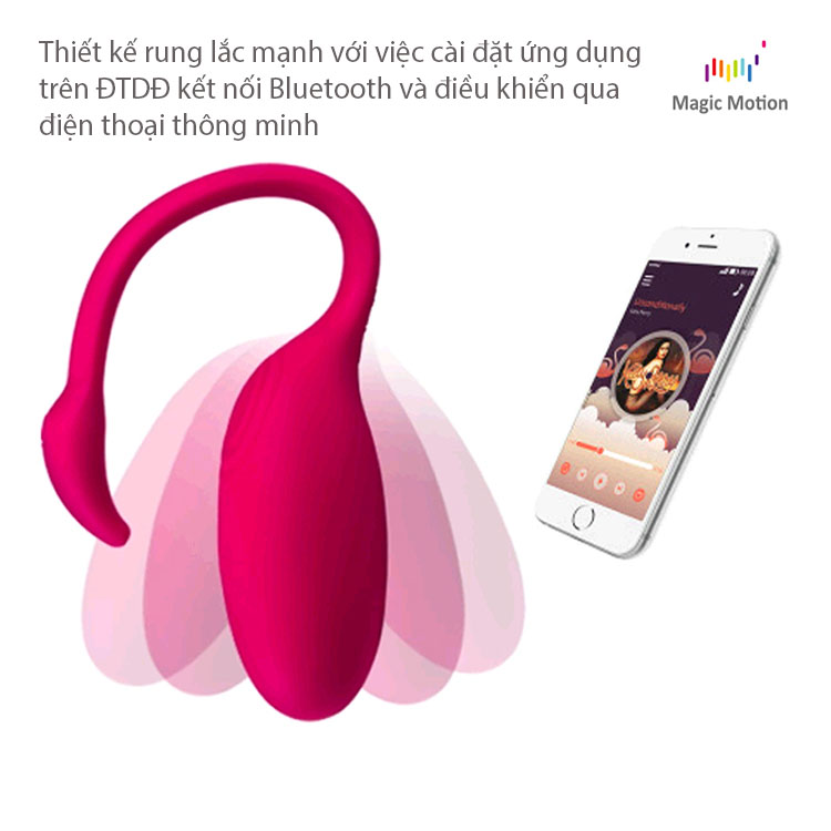 Trứng rung không dây Magic Motion Đức Bluetooth cao cấp kích thích mạnh