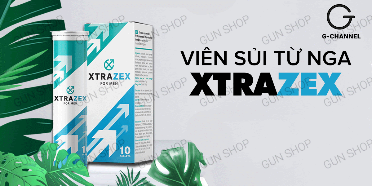 Viên sủi Xtrazex tăng cường sinh lý nam mạnh mẽ hộp 10 viên Viên sủi Xtrazex tăng cường sinh lý nam mạnh mẽ hộp 10 viên
