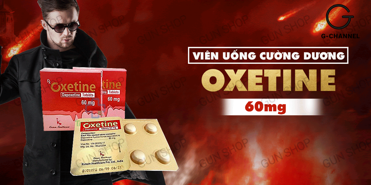Viên uống cường dương Oxetine 60mg Hỗ trợ sinh lý Nam mạnh mẽ Bản lĩnh Phái mạnh Viên uống cường dương Oxetine 60mg Hỗ trợ sinh lý Nam mạnh mẽ Bản lĩnh Phái mạnh