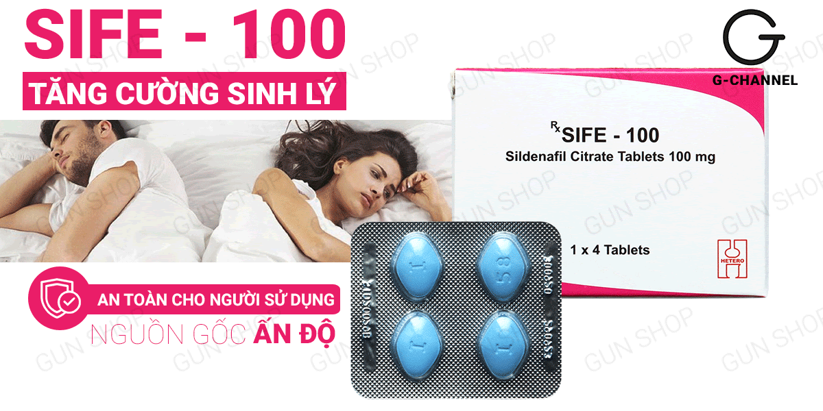 Viên uống Sife 100 tăng cường cương dương sinh lý hộp 4 hiệu quả Viên uống Sife 100 tăng cường cương dương sinh lý hộp 4 hiệu quả