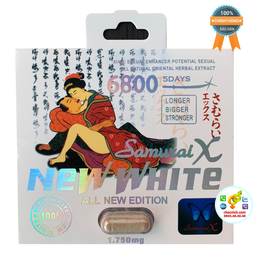 Viên uống tăng cường sinh lý nam Samurai X white kéo dài hưng phấn